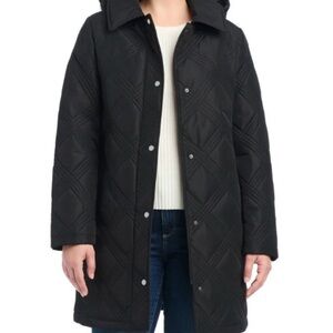 John’s, New York Women's Black Quilted Coat